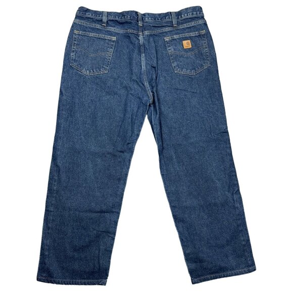 Carhartt Mens Blue Denim Jeans Straight Leg Relaxed Fit High Rise Size 42X32 - Picture 2 of 12